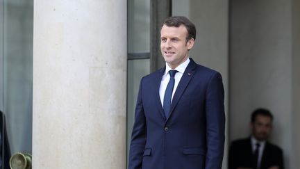 Emmanuel Macron, le 19 décembre 2017. (LUDOVIC MARIN / AFP)