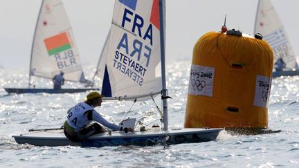 Sarah Steyaert sur son Laser Radial