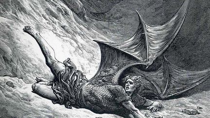 "Satan montré en tant qu'ange déchu après avoir été chassé" (détail) par Gustave Doré
 (dr)