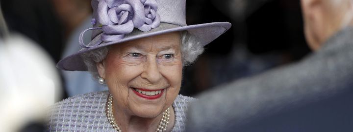 La reine d'Angleterre, Elisabeth II, le 11 avril 2017 à Londres (Royaume-Uni). (PETER NICHOLLS / AFP)