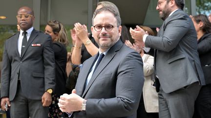 Le nouveau ministre de la Santé Aurélien Rousseau lors de la passation de pouvoir, à Paris, le 21 juillet 2023; (ALAIN JOCARD / AFP)