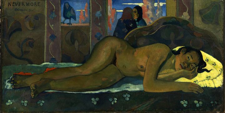 Paul Gauguin, "Nevermore", 1897, The Courtauld Gallery, London (Samuel Courtauld Trust)
