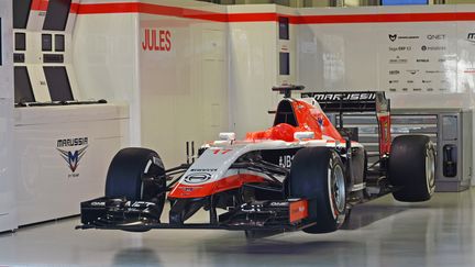 L'&eacute;curie de formule 1 Marussia&nbsp;est en liquidation, a&nbsp;annonc&eacute; le 7 novembre 2014 son administrateur provisoire. (ERIC VARGIOLU / DPPI / AFP)