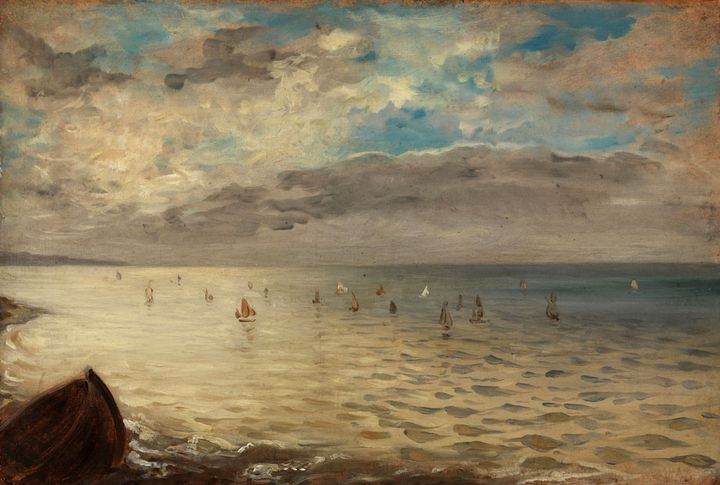 Eugène Delacroix, "La Mer vue des hauteurs de Dieppe", vers 1852, Musée du Louvre
 (RMN-Grand Palais (musée du Louvre) / Philippe Fuzeau)