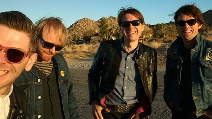 Franz Ferdinand 2013, Alex Kapranos au centre.
 (Andy Knowles)