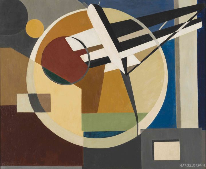 Avion - Forme aviatique, 1930, huile sur toile, Marcelle Cahn (coll. MAMC+)