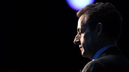 Nicolas Sarkozy le 3 mai 2012, &agrave; Paris. (KENZO TRIBOUILLARD / AFP)