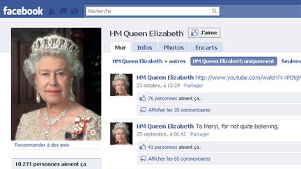 Elizabeth II débarque sur le réseau social (DR)
