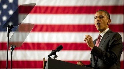 Le président américain, Barack Obama, lors d'un discours en Virginie, le 16 septembre 2011. (AFP /Jim WATSON)