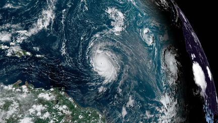 Le programme GraphCast a prédit la vitesse et la trajectoire de l'ouragan Lee, neuf jours à l'avance. Ouragan Lee photographié le 7 septembre 2023. (HANDOUT / NOAA/GOES)