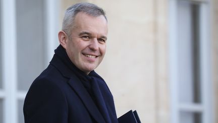 Le ministre de la Transition écologique et solidaire, François de Rugy, le 16 janvier 2019 dans la cour de l'Elysée à Paris, après le Conseil des ministres. (LUDOVIC MARIN / AFP)