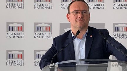 Damien Abad, député de l'Ain, à l'Assemblée nationale.Photo d'illustration. (ROSALIE LAFARGE / FRANCE-CULTURE)