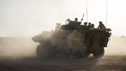 Des forces françaises dans le nord du Burkina Faso, le 11 novembre 2019. (MICHELE CATTANI / AFP)