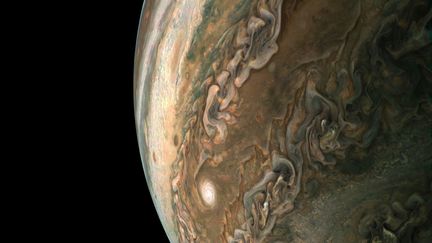 Le 7 février 2018, Juno accomplit avec succès son dixième survol de la planète.&nbsp; (HANDOUT / NASA)