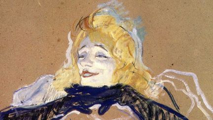 "Yvette Guilbert chantant", détail, d'Henri de Toulouse-Lautrec (1894)
 (Sipa)