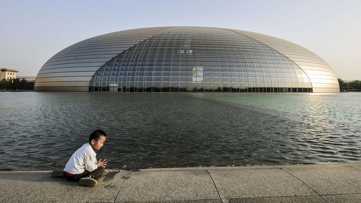 Opéra de Pékin, conçu par Paul Andreu, 2 mai 2012 (MATTES RENE / HEMIS.FR)