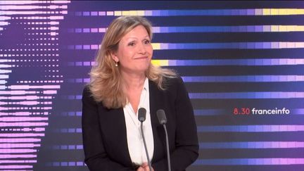 Yaël Braun-Pivet, présidente de l'Assemblée nationale et députée Renaissance des Yvelines, sur franceinfo jeudi 22 septembre 2022. (FRANCEINFO / RADIOFRANCE)