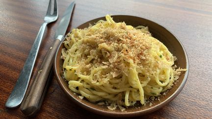 Spaghetti à la poutargue signées Robert Compagnon. (RF / BERNARD THOMASSON)