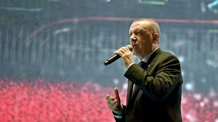 Le président turc Recep Tayyip Erdogan à Istanbul, le 15 juillet 2018. (OZAN KOSE / AFP)