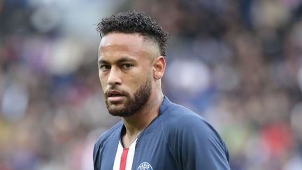 Neymar, lors du match de Ligue 1 entre Paris et Angers, le 5 octobre 2019, au Parc des Princes. (STEPHANE ALLAMAN / AFP)