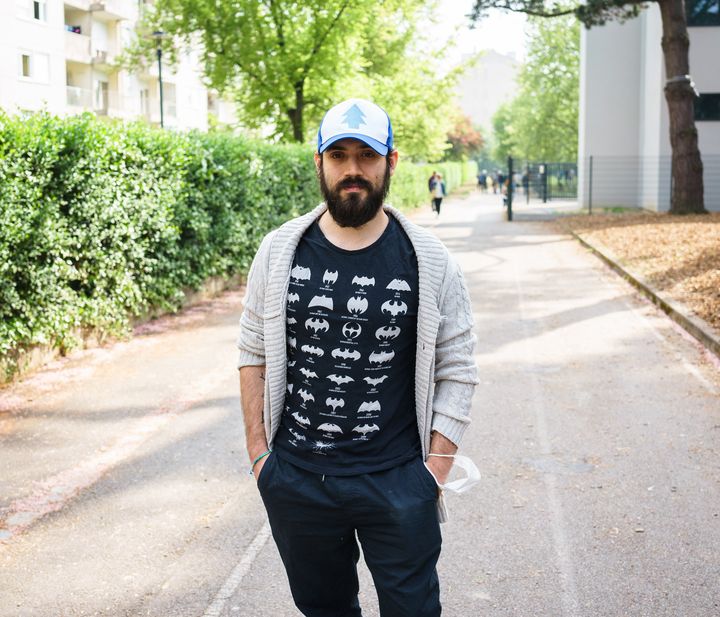 Alexandre a voté à&nbsp;Rennes, au second tour de l'élection présidentielle, le 24 avril 2022. (QUENTIN VERNAULT / HANS LUCAS / FRANCEINFO)