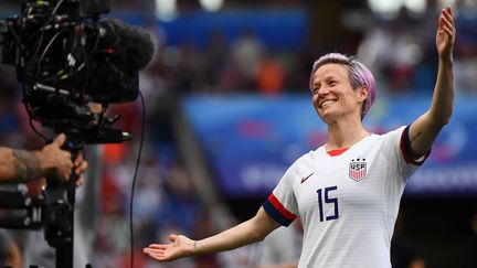 Megan Rapinoe le 7 juillet 2019, lors de la Coupe du monde féminine de football. (FRANCK FIFE / AFP)