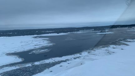 Le lac Saint-Jean, photographié le 22 janvier 2020. (SURETE DU QUEBEC)