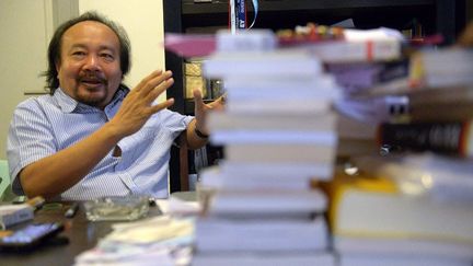 Le réalsateur franco-cambodgien Rithy Panh, président du jury du Prix du documentaire L'Oeil d'or, au 68e Festival de Cannes
 (TANG CHHIN SOTHY / AFP)