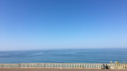 La plage des Basques, à Biarritz (Pyrénées-Atlantiques), le 23 août, juste avant l'ouverture du G7. (ANNE-CLAIRE RUEL)