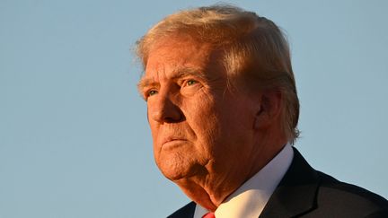 Donald Trump lors d'un discours de campagne à Butler, en Pennsylvanie, le 5 octobre 2024. (Jim WATSON / AFP)