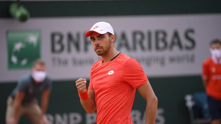 Le Français Benjamin Bonzi à l'occasion des qualifications de Roland-Garros 2020.