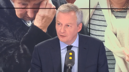 Bruno Le Maire, lundi 26 mars sur franceinfo. (FRANCEINFO / RADIOFRANCE)