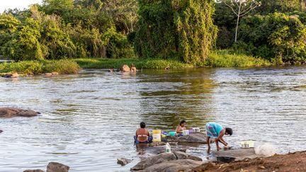 Maripasoula en Guyane française, le 16 septembre 2018. (photo d'illustration) (JODY AMIET / AFP)