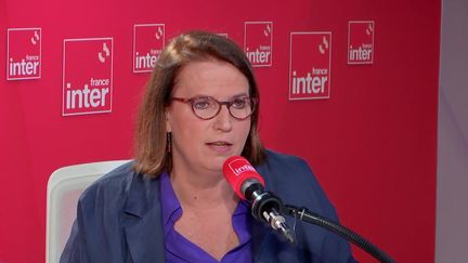 Claire Hédon sur France Inter, le 5 juillet 2022. (FRANCE INTER / RADIO FRANCE)