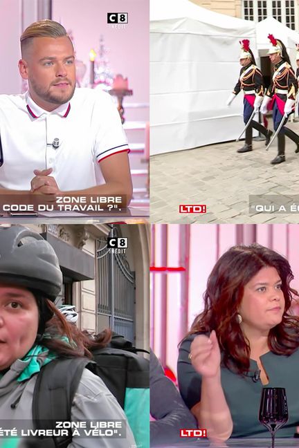 Raquel Garrido dans "Les Terriens du dimanche" sur C8. (C8)