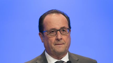 François Hollande lors d'un précédent&nbsp;Congrès de l'association des maires de France, à Paris, le 18 novembre 2015.
 (SIPA)