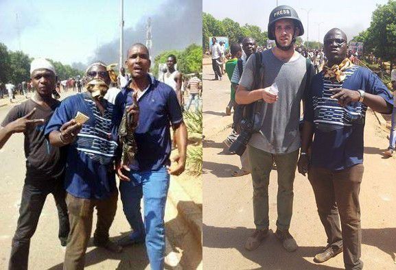 Le 30 octobre 2014 à Ouagadougou, aux abords de l'Assemblée nationale et de la maison de François Compaoré, le «petit frère».  (Issouf Zoungrana)