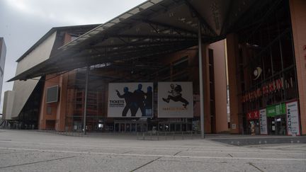 Le palais de la Berlinale, vide pour l'édition de 2021 qui se déroule en ligne (1er mars 2021) (PAUL ZINKEN / DPA-ZENTRALBILD / DPA PICTURE ALLIANCE VIA AFP)