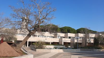 Le campus du Mont Scopus, l'un des quatre campus de l'université hébraïque de Jérusalem, est encore vide avant le retour des étudiants. (WILLY MOREAU / FRANCEINFO)