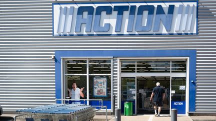 Un magasin Action à Autun (Saône-et-Loire), le 27 octobre 2024. (STEPHANE MOUCHMOUCHE / HANS LUCAS / AFP)