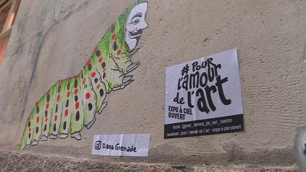 Une oeuvre de street-art dans les rues de Nantes.&nbsp; (FRANCEINFO)