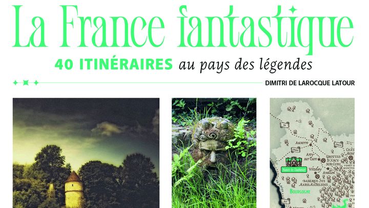 Dans ce guide qui propose 40 parcours on découvre des gravures de créatures fantastiques pour apprendre à reconnaître une vouivre d'une garache ou encore la fée Mélusine. (GALLIMARD VOYAGES)