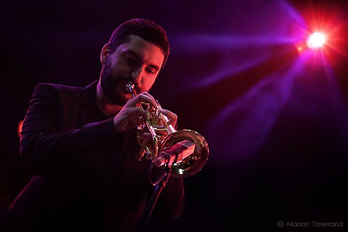 Natacha Atlas featuring Ibrahim Maalouf présentent sur la scène du théâtre antique leur album commun "Myriad Road" - Jazz à Vienne le 29 juin 2015 
 (Marion Tisserand)