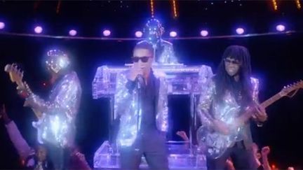 Daft Punk, Pharell Williams et Nile Rodgers dans "Lose Yourself to Dance"
 (Saisie écran)