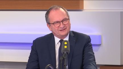 Jacques Chanut, président de la FFB (Fédération française du bâtiment), le 11 décembre 2018 sur franceinfo. (FRANCEINFO / RADIOFRANCE)