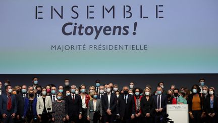 La soirée de lancement du mouvement Ensemble citoyens, le 29 novembre 2021 à Paris (France) (THOMAS COEX / AFP)