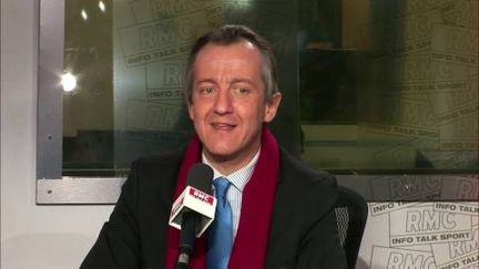 Le journaliste Christophe Barbier sur RMC, le 2 janvier 2018.&nbsp; (RMC)