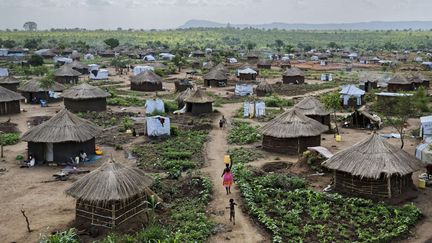 Le camps de réfugiés de Bidi Bidi dans le nord de l'Ouganda est le plus important du monde. Il accueille plus de 270.000 personnes qui ont fui la guerre civile au Soudan du Sud.  (Ben Curtis/AP/SIPA)