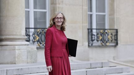 La ministre de l'Education nationale, Nicole Belloubet, le 6 mars 2024 à Paris. (STEPHANE DE SAKUTIN / AFP)