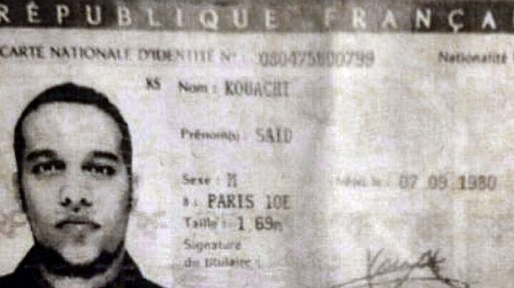 La carte d'identit&eacute; de Said Kouachi, l'un des deux fr&egrave;res recherch&eacute;s apr&egrave;s l'attaque de Charlie Hebdo le 7 janvier 2015.&nbsp; ( AFP )